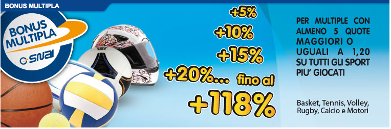 Snai Bonus 118%