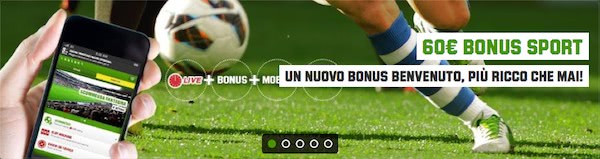 Unibet bonus sport 60€