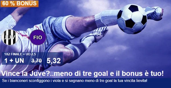 Snai Coupon per Juventus-Fiorentina