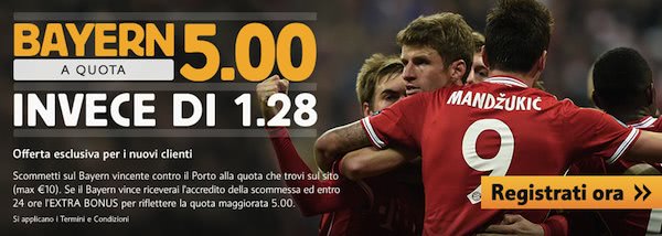 Bayern-Porto Betfair bonus