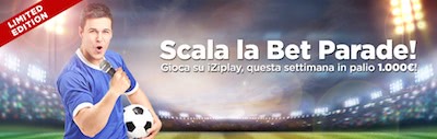 Betparade Iziplay 1000 euro