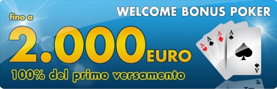 Welcome Bonus Poker Betflag Banner