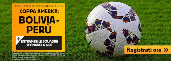 Bolivia Perù bonus Betfair