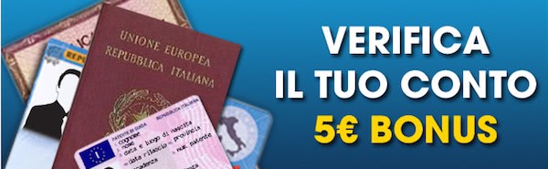 Bonus verifica conto William Hill