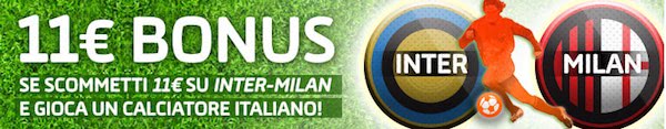Gioco Digitale bonus per Inter Milan 
