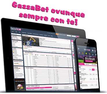 Gazzabet app per smartphone e tablet