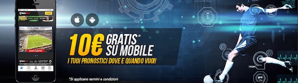 Bonus mobile Netbet per la prima scommessa dallo smartphone