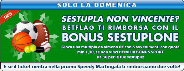 Bonus Sestuplone di Betflag