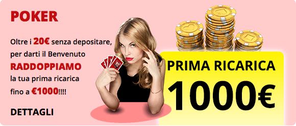 PokerYES bonus di benvenuto