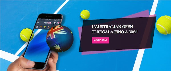 Freebet Gazzabet per gli Australian Open di tennis