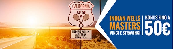Rimborso Snai per gli Indian Wells di tennis