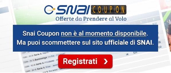 Snai Coupon non funziona