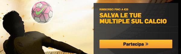 Betfair salva le tue multiple sul calcio