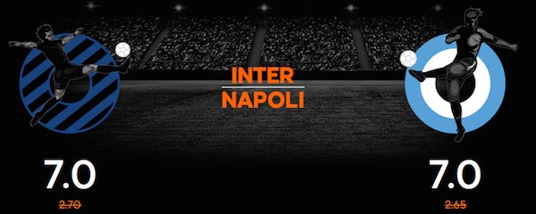 Quote maggiorate 888sport per Inter vs. Napoli