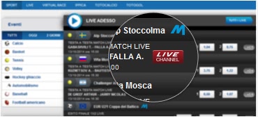 Sisal live streaming: calcio e altri sport in diretta