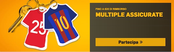 Promozione Multiple Assicurate Betfair per la stagione 2016/2017