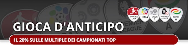 Banner della promozione Gioca d'Anticipo Betclic