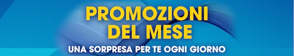 Calendario con le promozioni del mese William Hill