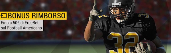 Banner del rimborso bwin per il football americano NFL