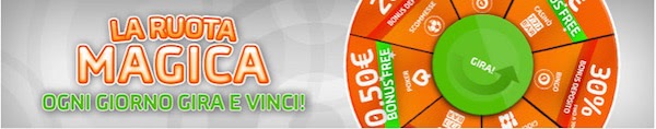 Banner della promo La Ruota Magica di Gioco Digitale