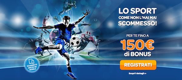 Banner della promo esclusiva 2016 di Sisal Matchpoint