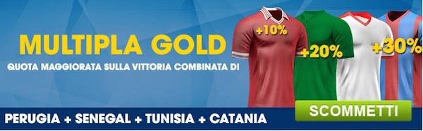 Multipla Gold William Hill del 23/01/2017