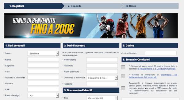 Netbet registrazione