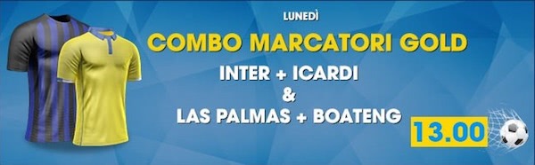 Combo William Hill per Inter e Las Palmas 2017