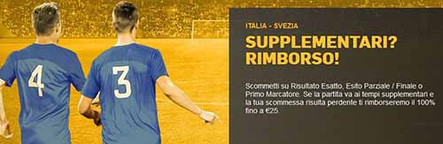 betfair italia svezia 13-11-2017