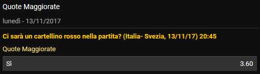 bwin italia svezia 13-11-2017