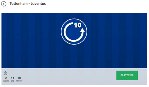 eurobet tottenham juventus 07-03-2018