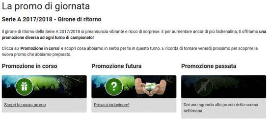 unibet promo giornata serie a