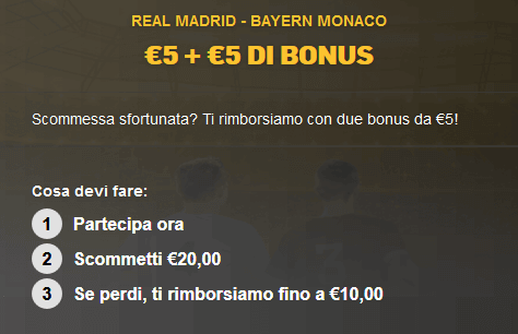 betfair real madrid bayern monaco 01-05-2018