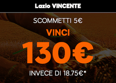 Punta Marsiglia Lazio e vinci 130 Euro con 888sport