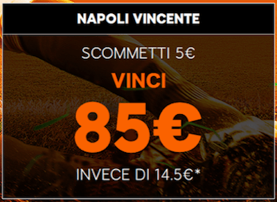 Punta Napoli PSG e vinci 85 Euro su 888sport