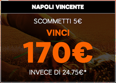 Quota Liverpool Napoli maggiorata 888sport vinci fino a 170 Euro